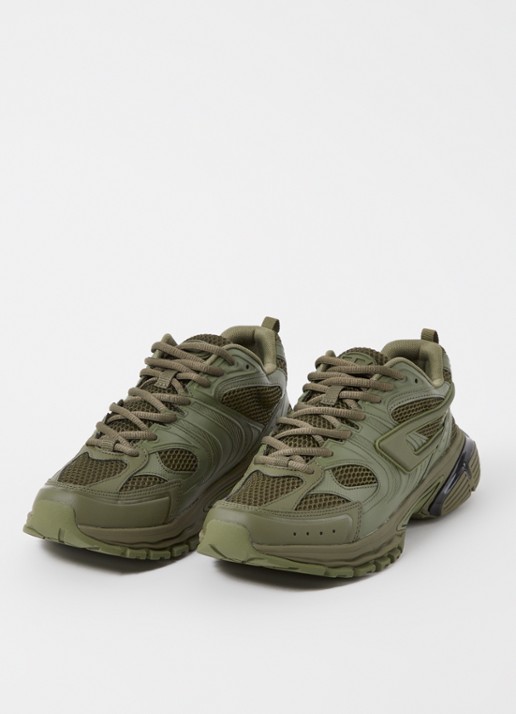 Diesel S-Serendipity Pro-X1 sneaker met mesh details  - detail 2 bronsgroen