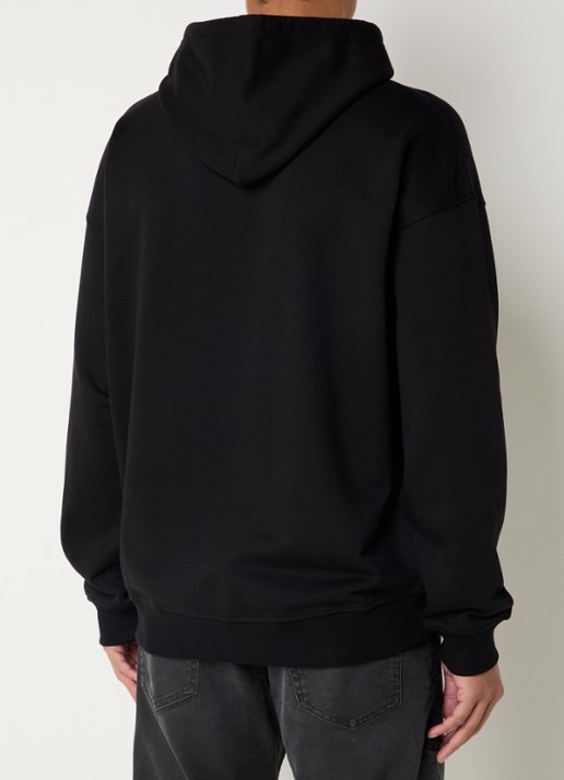 Diesel S-Ummer-Bigoval hoodie met 3D logoprint - achterkant zwart