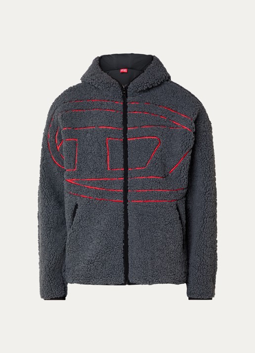 Diesel S-zat jack van teddy - voorkant donkergrijs