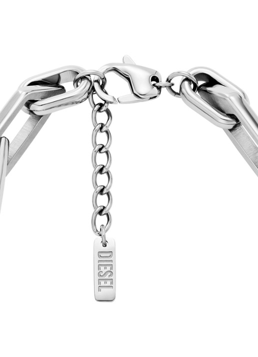 Diesel Schakelarmband DX1577040 - detail 2 zilver