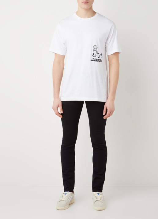 Diesel Sleenker skinny jeans met stretch - voorkant 3 zwart