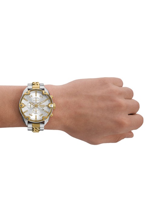 Diesel Spiked horloge DZ4629 - detail 4 zilver