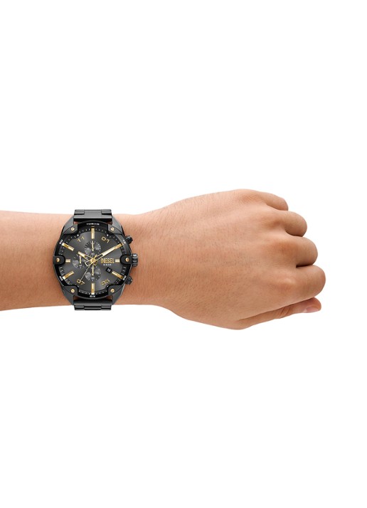 Diesel Spiked horloge DZ4669 - detail 4 antraciet