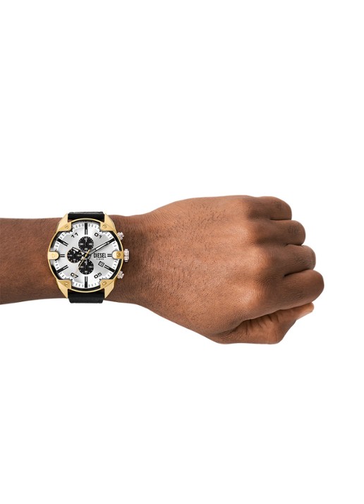 Diesel Spiked horloge DZ4671 - detail 4 goud