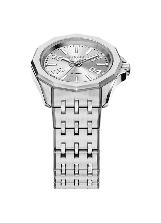 Diesel Stinger horloge DZ2236 - detail 3 zilver