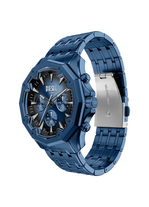 Diesel Stinger horloge DZ4705 - detail 4 blauw