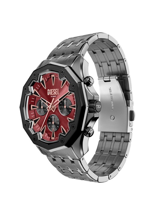 Diesel Stinger horloge DZ4715 - detail 5 donkergrijs