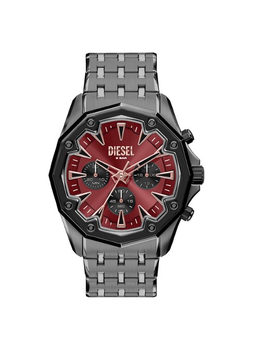Diesel Stinger horloge DZ4715 - voorkant donkergrijs