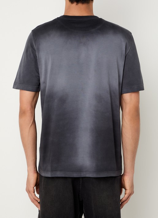Diesel T-Adjust-R15 T-shirt met verwassen afwerking en logo - achterkant antraciet