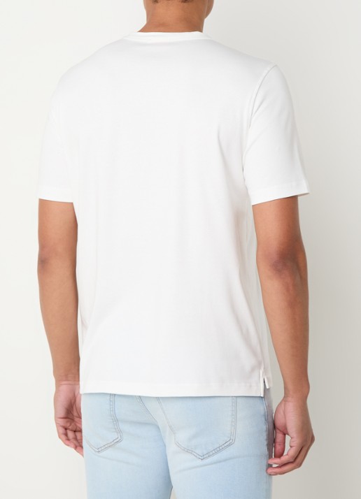 Diesel T-Adjust-Slirs-R17 T-shirt met logo - achterkant 3 gebroken wit