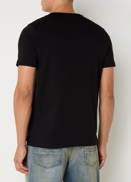 Diesel T-Adjust T-shirt met logo  - achterkant zwart
