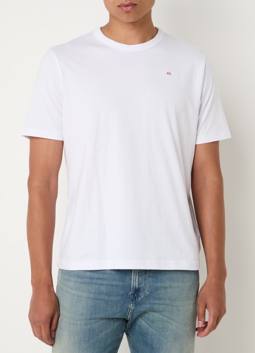 Diesel T-Adjust T-shirt met logoborduring
