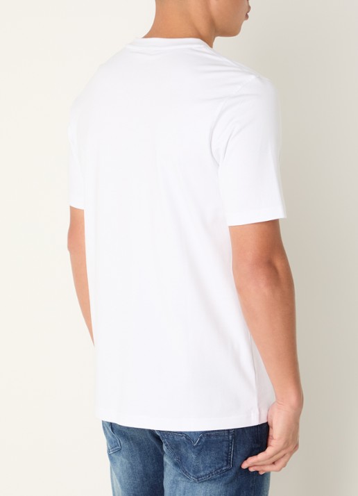Diesel T-Adjust T-shirt met logoborduring - achterkant wit