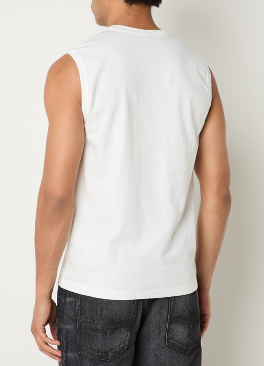 Diesel T-Bisco-Iod tanktop met logo - achterkant 4 wit