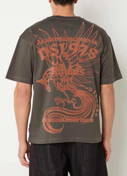 Diesel T-Boxt-AA11 T-shirt met front- en backprint
