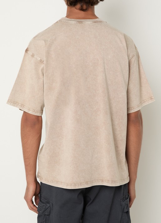 Diesel T-Boxt-Aa14 T-shirt met logo - achterkant 4 creme