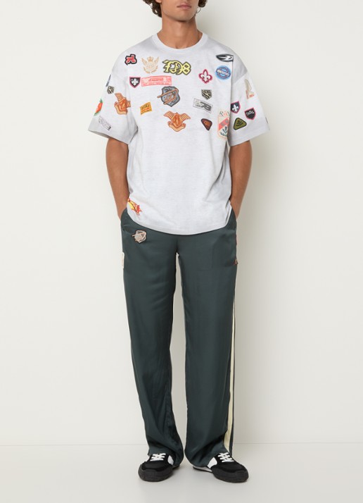 Diesel T-Boxt-AA6 T-shirt met print - voorkant 3 lichtgrijs