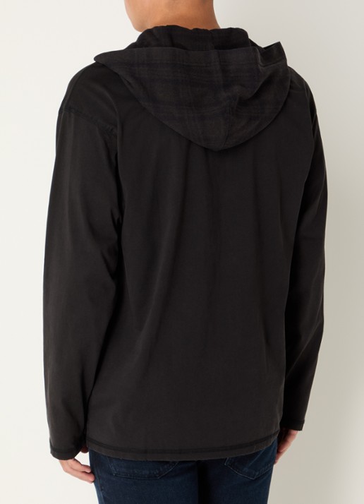 Diesel T-Boxt hoodie met logo - achterkant zwart