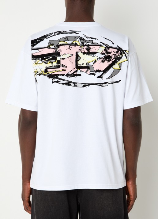 Diesel T-Boxt T-shirt met logo- en backprint