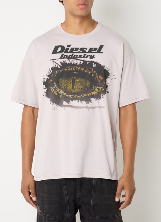 Diesel T-boxt T-shirt met logoprint