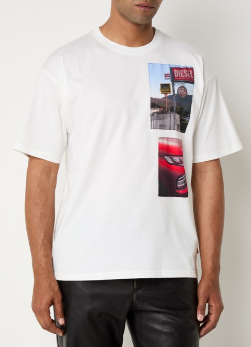 Diesel T-Boxt-T3 T-shirt met front- en backprint