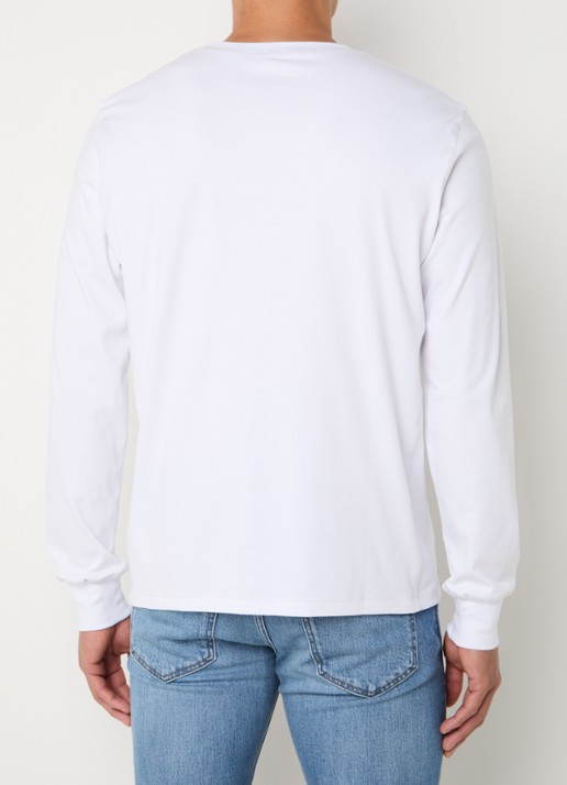Diesel T-Madjust-Ls longsleeve met logo - achterkant 2 wit