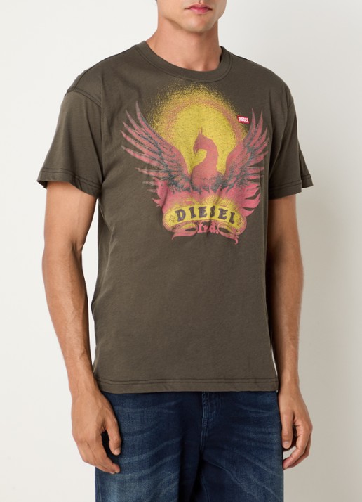 Diesel T-Norm-AA1 T-shirt met print