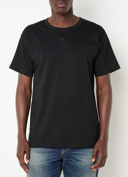 Diesel T-Norm-Int T-shirt met logoborduring