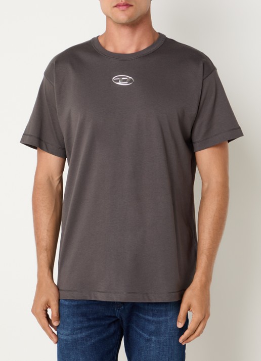 Diesel T-Norm-IOD T-shirt met metallic detail