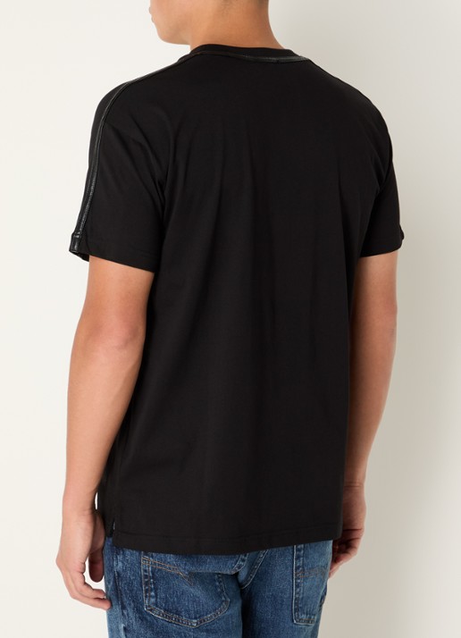 Diesel T-Norm T-shirt met borduring - achterkant 4 zwart