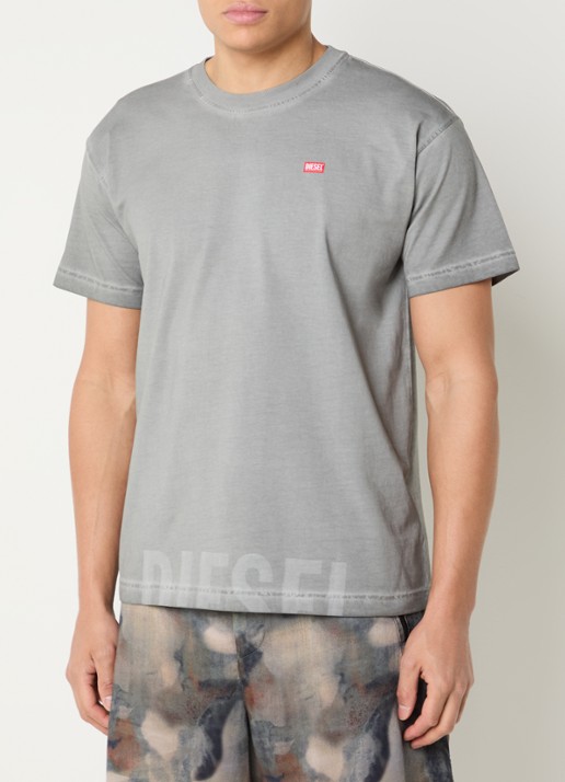 Diesel T-Norm-T7 T-shirt met logoprint