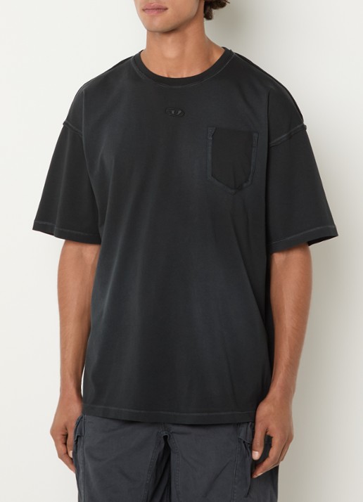 Diesel T-Pock T-shirt met logoborduring
