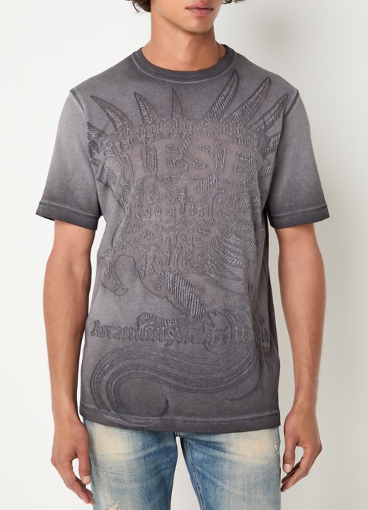 Diesel T-Rawjust T-shirt met structuur