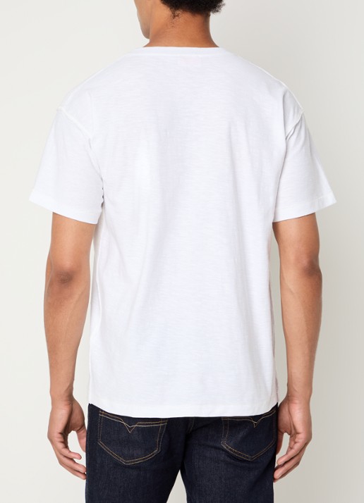 Diesel T-shirt met borduring - achterkant 3 wit
