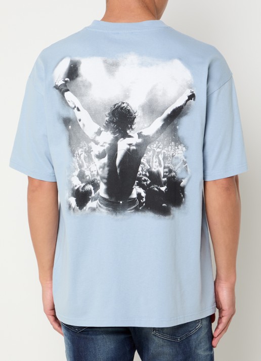 Diesel T-shirt met front- en backprint
