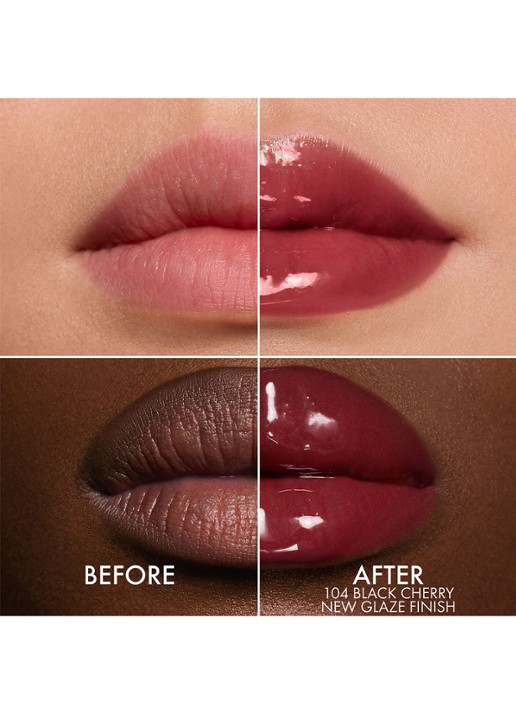 DIOR Addict Lip Glow Oil - voedende lipolie - achterkant 104 black cherry