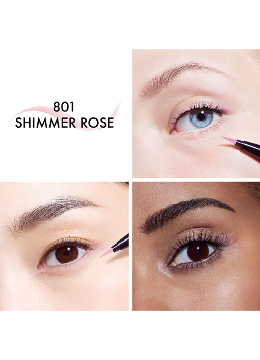 DIOR Diorshow Liquid Liner - Vloeibare Eyeliner - detail 2 801 shimmer rose