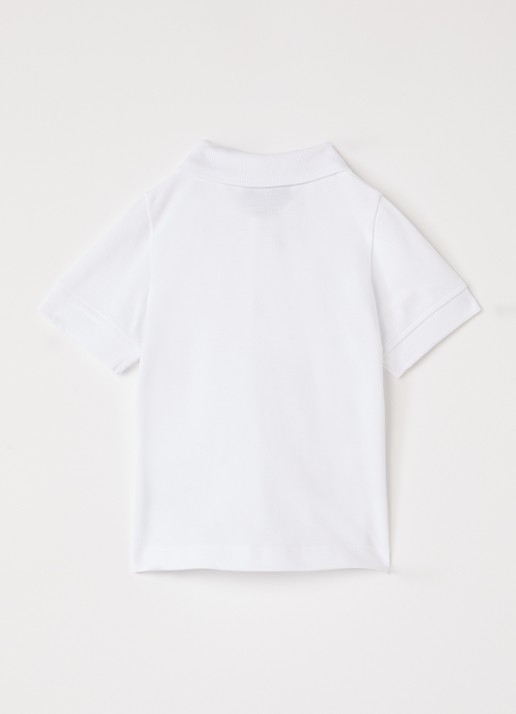 DIOR Polo met logoborduring - voorkant 2 wit