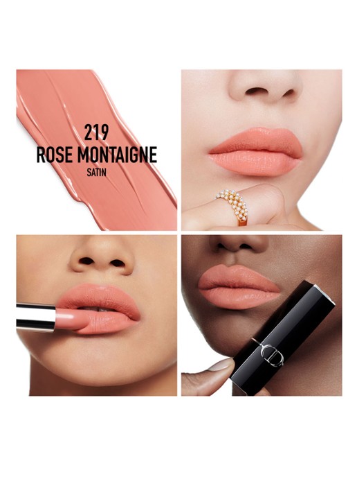 DIOR Rouge Dior Lipstick - detail 2 satijn - 219 rose montaigne
