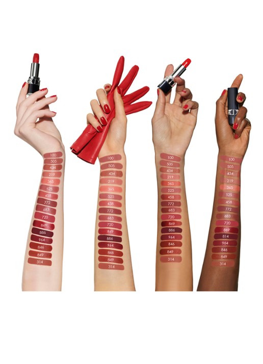 DIOR Rouge Dior navulbare lipstick - detail 5 fluweel - 886 enigmatic