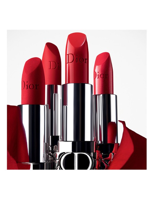 DIOR Rouge Dior navulbare lipstick - detail 7 mat - 888 strong red