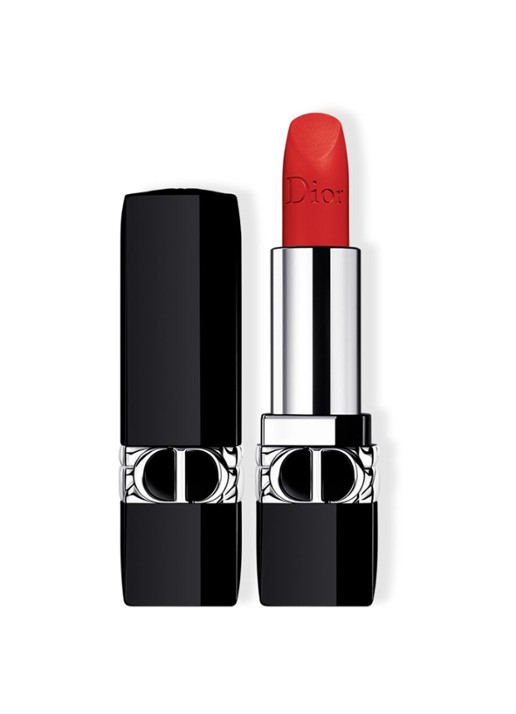 DIOR Rouge Dior navulbare lipstick - voorkant mat - 888 strong red
