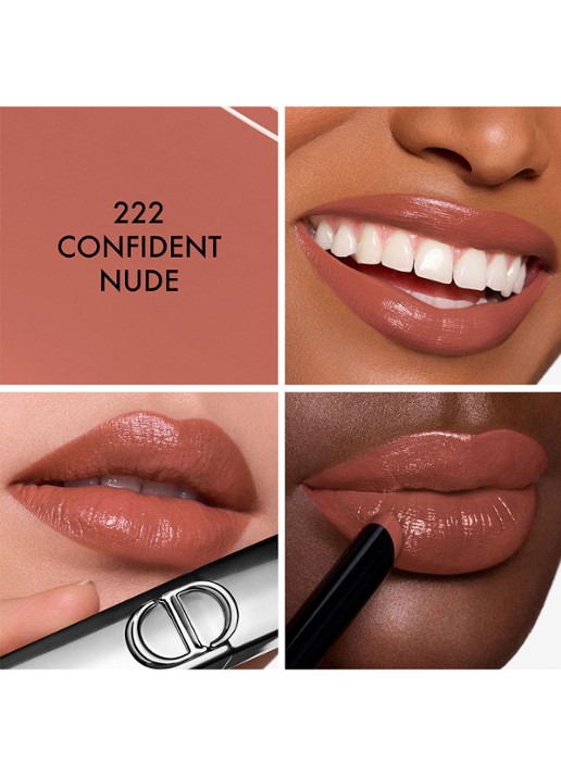 DIOR Rouge Dior On Stage - lipstick - detail 4 222 confident nude
