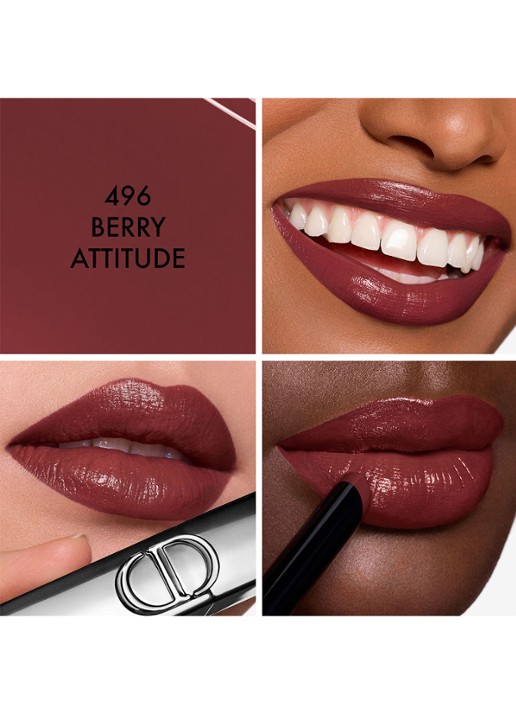 DIOR Rouge Dior On Stage - lipstick - detail 4 496 berry attitude