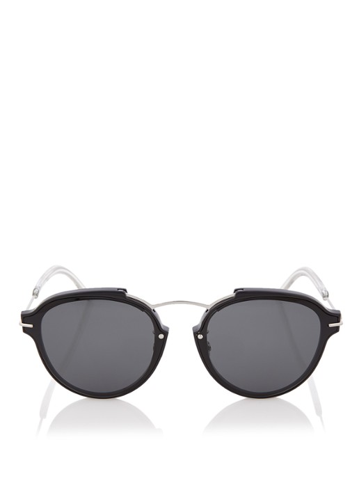 DIOR Zonnebril Eclat 60 B - voorkant 4 zwart