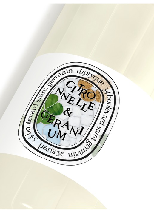 DIPTYQUE Citronnelle Geranium Shower Gel - douchegel & handzeep - voorkant 2 undefined