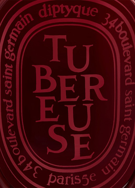 DIPTYQUE Tubereuse geurkaars 300 gram - achterkant 4 beige