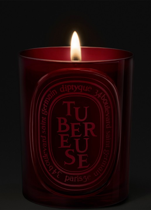 DIPTYQUE Tubereuse geurkaars 300 gram - voorkant 2 beige