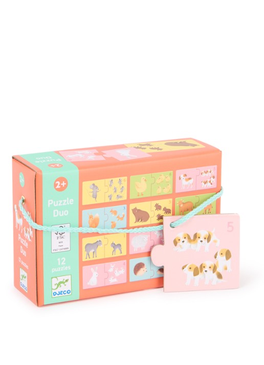 Djeco Baby Dieren duo-puzzel 24 stukjes
