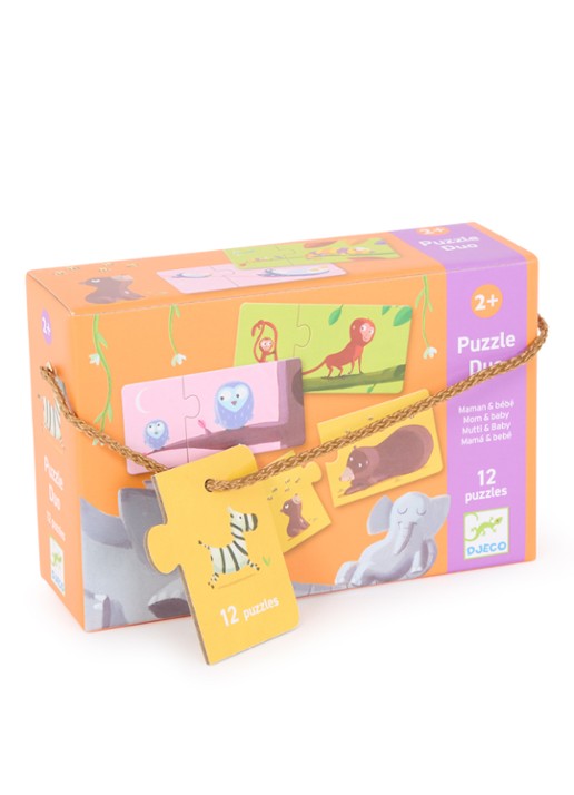 Djeco Mama & Baby duo-puzzel 24 stukjes